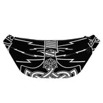 Mjolnir And Younger Futhark Print Fanny Pack