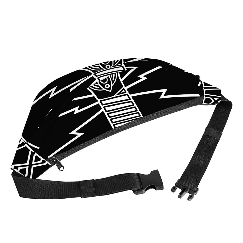 Mjolnir And Younger Futhark Print Fanny Pack