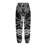 Mjolnir And Younger Futhark Print Fleece Lined Knit Pants