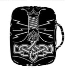 Mjolnir And Younger Futhark Print Front Pocket Bible Bag