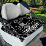 Mjolnir And Younger Futhark Print Golf Cart Seat Cover