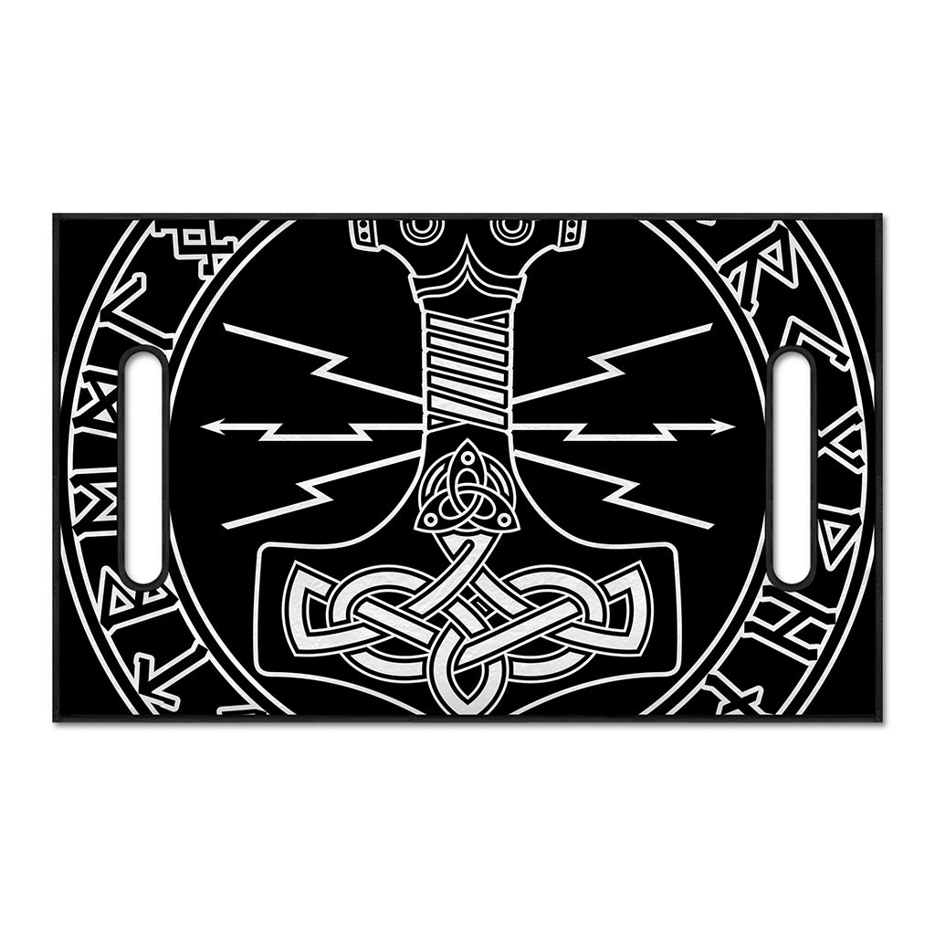 Mjolnir And Younger Futhark Print Golf Cart Seat Cover