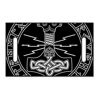 Mjolnir And Younger Futhark Print Golf Cart Seat Cover