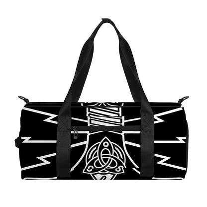Mjolnir And Younger Futhark Print Gym Bag
