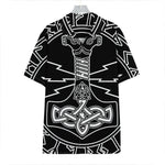 Mjolnir And Younger Futhark Print Hawaiian Shirt