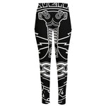Mjolnir And Younger Futhark Print High-Waisted Pocket Leggings