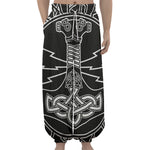 Mjolnir And Younger Futhark Print Lantern Pants