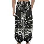 Mjolnir And Younger Futhark Print Lantern Pants