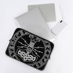 Mjolnir And Younger Futhark Print Laptop Sleeve
