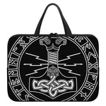 Mjolnir And Younger Futhark Print Laptop Sleeve With Handle