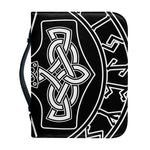 Mjolnir And Younger Futhark Print Leather Bible Cover