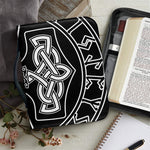 Mjolnir And Younger Futhark Print Leather Bible Cover