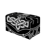 Mjolnir And Younger Futhark Print Leather Tissue Box Cover