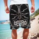 Mjolnir And Younger Futhark Print Men's Cargo Shorts