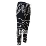 Mjolnir And Younger Futhark Print Men's Compression Pants