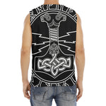 Mjolnir And Younger Futhark Print Men's Fitness Tank Top