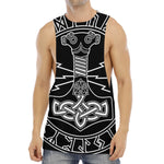 Mjolnir And Younger Futhark Print Men's Muscle Tank Top