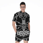 Mjolnir And Younger Futhark Print Men's Rompers