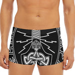 Mjolnir And Younger Futhark Print Men's Short Boxer Briefs