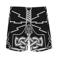Mjolnir And Younger Futhark Print Men's Athletic Shorts