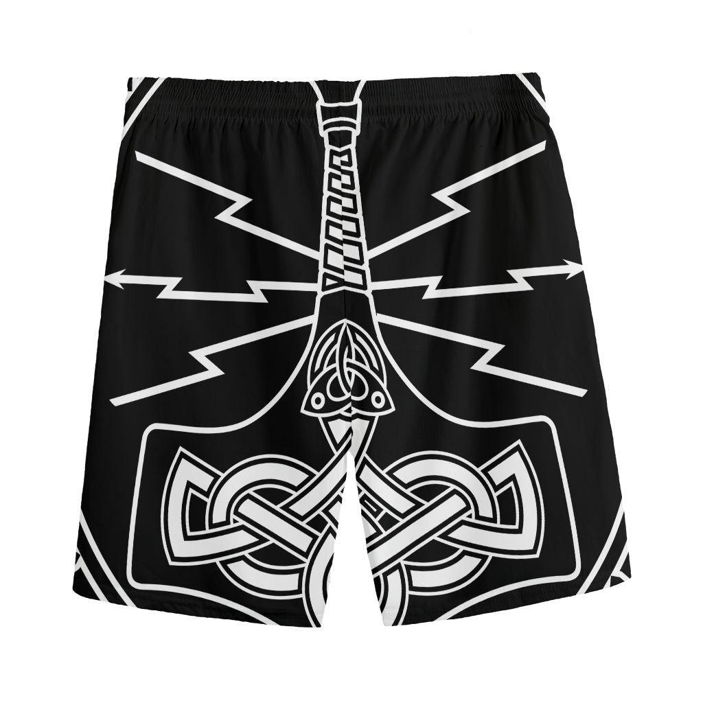 Mjolnir And Younger Futhark Print Men's Sports Shorts