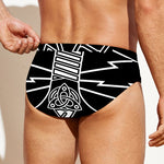 Mjolnir And Younger Futhark Print Men's Swim Briefs