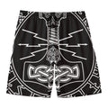 Mjolnir And Younger Futhark Print Men's Swim Trunks