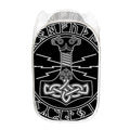 Mjolnir And Younger Futhark Print Mesh Laundry Hamper