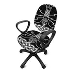 Mjolnir And Younger Futhark Print Office Chair Cover