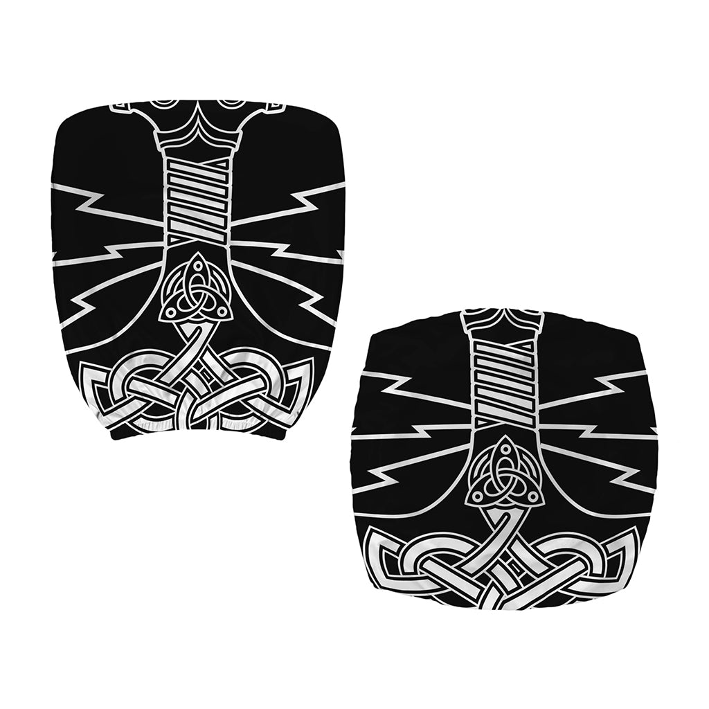 Mjolnir And Younger Futhark Print Office Chair Cover