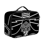 Mjolnir And Younger Futhark Print Portable Lunch Bag
