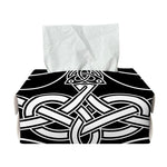 Mjolnir And Younger Futhark Print Rectangle Tissue Box Cover