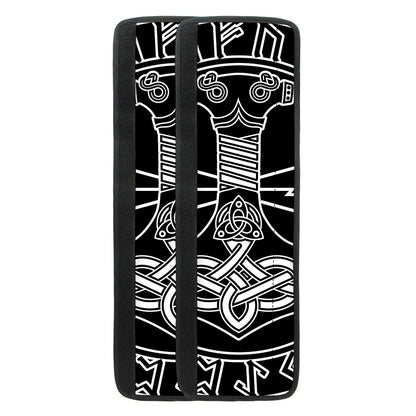 Mjolnir And Younger Futhark Print Refrigerator Handle Covers