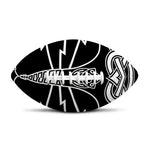 Mjolnir And Younger Futhark Print Rugby Ball