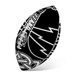 Mjolnir And Younger Futhark Print Rugby Ball