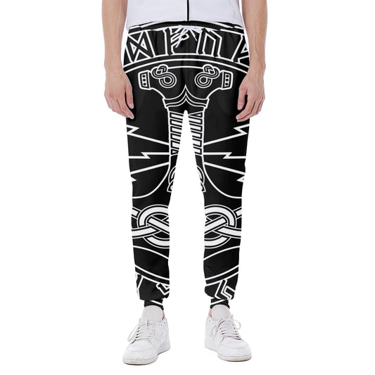 Mjolnir And Younger Futhark Print Scuba Joggers
