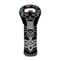 Mjolnir And Younger Futhark Print Single Neoprene Wine Tote