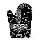 Mjolnir And Younger Futhark Print Single Oven Mitt