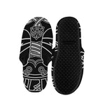 Mjolnir And Younger Futhark Print Slippers
