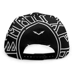 Mjolnir And Younger Futhark Print Snapback Cap