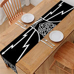 Mjolnir And Younger Futhark Print Table Runner