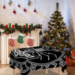 Mjolnir And Younger Futhark Print Tablecloth