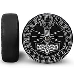 Mjolnir And Younger Futhark Print Tire Cover With Camera Hole