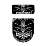 Mjolnir And Younger Futhark Print Toilet Lid And Tank Cover Set