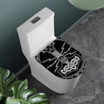 Mjolnir And Younger Futhark Print Toilet Lid Cover