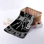 Mjolnir And Younger Futhark Print Towel