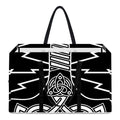 Mjolnir And Younger Futhark Print Utility Tote Bag