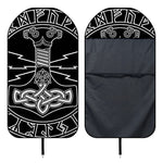 Mjolnir And Younger Futhark Print Waterproof Car Seat Cover