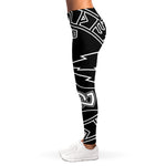 Mjolnir And Younger Futhark Print Women's Leggings