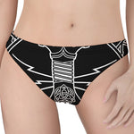 Mjolnir And Younger Futhark Print Women's Thong